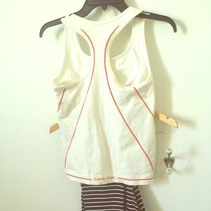 Calvin Klein athletic top w/ shelf bra. NWOT.
